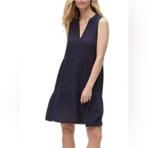 Michael Stars Daisy Gauze Dress Black size XS